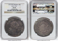 Adolf Frederick Riksdaler 1755-HM XF40 NGC, Stockholm mint, KM464.2, AAH-45, Dav-1731. HID09801242017 © 2023 Heritage Auctions | All Rights Reserved