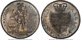 Aargau. Canton 4 Franken 1812 UNC Details (Soldered) NGC, KM20, Dav-361. HID09801242017 © 2023 Heritage Auctions | All Rights Reserved