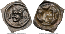 Basel - Bishopric. Johann II Senn von Müsingen Pfennig (Vierzipfeliger) ND (1335-1365) MS61 NGC, HMZ 1-253. 0.29gm. HID09801242017 © 2023 Heritage Auc...