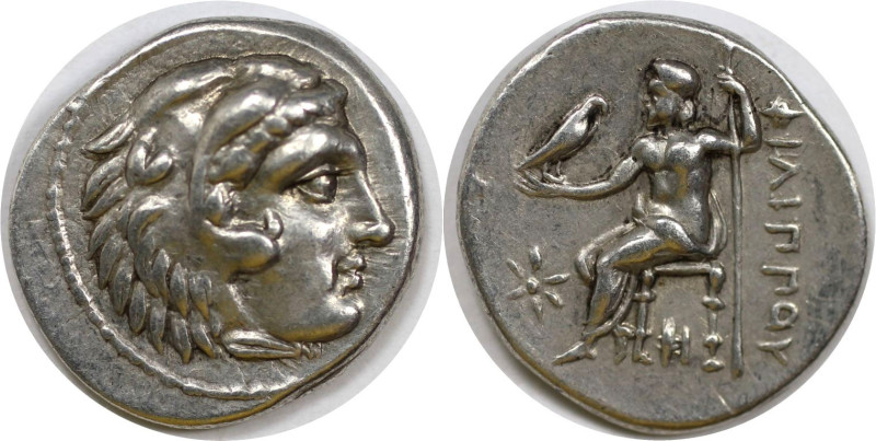 Griechische Münzen, MACEDONIA. Philipp III. Arrhidaios (323-317 v. Chr.). Drachm...