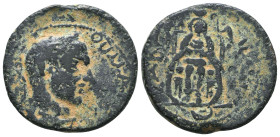 Roman Provincial
Caracalla Æ 27mm of Gabala, Seleucis and Pieria. AD 211-217. [ΑV ΚΑΙ ΜΑΡ ΑΝΤ]ΩΝЄΙΝΟ[C] (or similar), radiate, draped and cuirassed b...