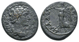 Roman Provincial Coins. Circa. 1st - 3rd Century. Ae.
Reference:
Condition: Very Fine
W :3.8gr
H :16.5mm