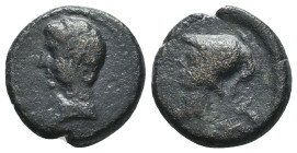 Roman Provincial Coins. Circa. 1st - 3rd Century. Ae.
Reference:
Condition: Very Fine
W :3.3gr
H :14.5mm