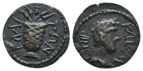 Roman Provincial Coins. Circa. 1st - 3rd Century. Ae.
Reference:
Condition: Very Fine
W :2.4gr
H :13.4mm