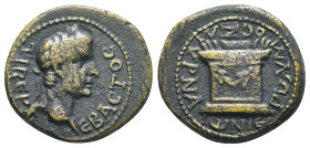 Roman Provincial Coins. Circa. 1st - 3rd Century. Ae.
Reference:
Condition: Very Fine
W :3.8gr
H :18mm