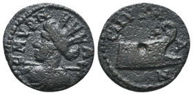 Roman Provincial Coins. Circa. 1st - 3rd Century. Ae.
Reference:
Condition: Very Fine
W :3gr
H :17.4mm