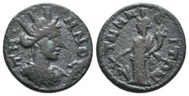 Roman Provincial Coins. Circa. 1st - 3rd Century. Ae.
Reference:
Condition: Very Fine
W :3.6gr
H :17.2mm