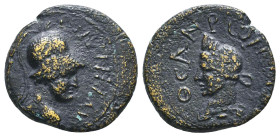 Roman Provincial Coins. Circa. 1st - 3rd Century. Ae.
Reference:
Condition: Very Fine
W :3.2 gr
H :16.1 mm