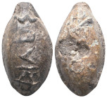 Roman Legion Lead Slings. Ae. Circa, 1st - 4th Century.
Reference:
Condition: Very Fine
W :26.9gr
H :29mm