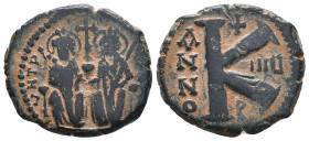 Byzantine Coins. Ae. Circa, 7th - 11th Century.
Reference:
Condition: Very Fine
W :5.9gr
H :20.3mm