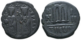 Byzantine Coins. Ae. Circa, 7th - 11th Century.
Reference:
Condition: Very Fine
W :9.5gr
H :25.8mm