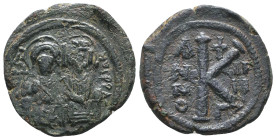 Byzantine Coins. Ae. Circa, 7th - 11th Century.
Reference:
Condition: Very Fine
W :7.1gr
H :22.4mm
