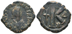 Byzantine Coins. Ae. Circa, 7th - 11th Century.
Reference:
Condition: Very Fine
W :9gr
H :23.7mm