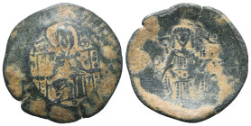 Byzantine Coins. Ae. Circa, 7th - 11th Century.
Reference:
Condition: Very Fine
W :3.4gr
H :26.2mm