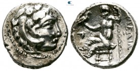 Eastern Europe. Imitations of Alexander III of Macedon  circa 300-200 BC. Drachm AR
