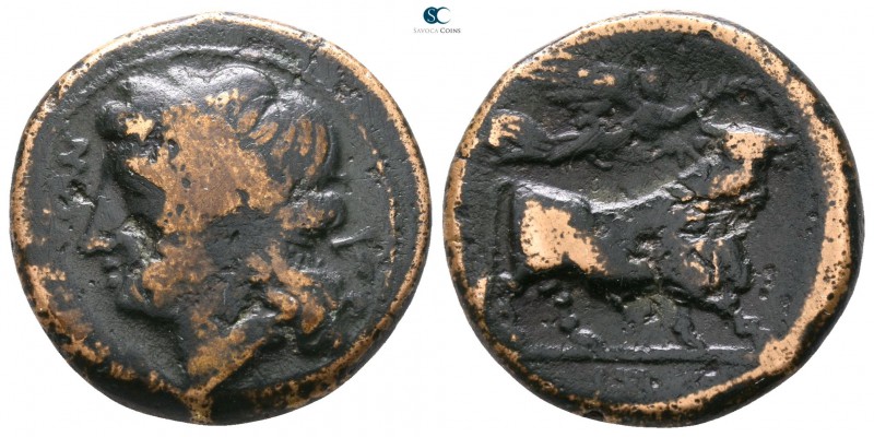 Campania. Neapolis 275-250 BC. 
Bronze Æ

19mm., 5,60g.



nearly very fi...