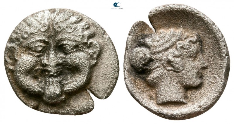 Macedon. Neapolis circa 425-350 BC. 
Hemidrachm AR

12mm., 1,37g.



very...
