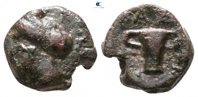 Thrace. Adhyras circa 380 BC. 
Bronze Æ

10mm., 1,55g.



nearly very fin...