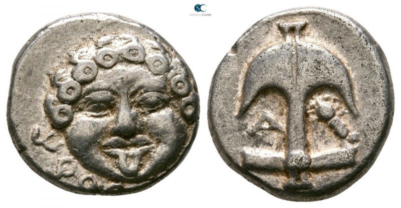 Thrace. Apollonia Pontica circa 420-300 BC. 
Drachm AR

13mm., 2,87g.



...