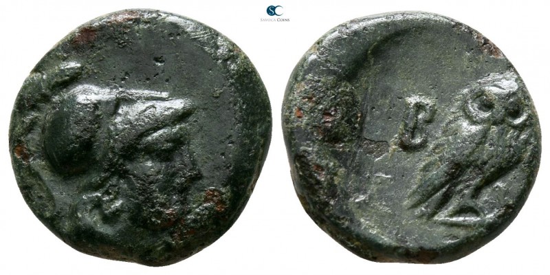 Thrace. Bisanthe circa 200-100 BC. 
Bronze Æ

13mm., 2,66g.



very fine