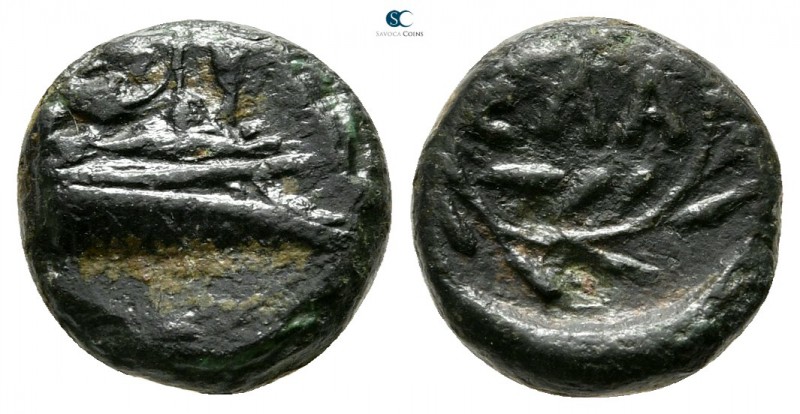 Thrace. Elaios 330-280 BC. 
Bronze Æ

10mm., 1,49g.



very fine