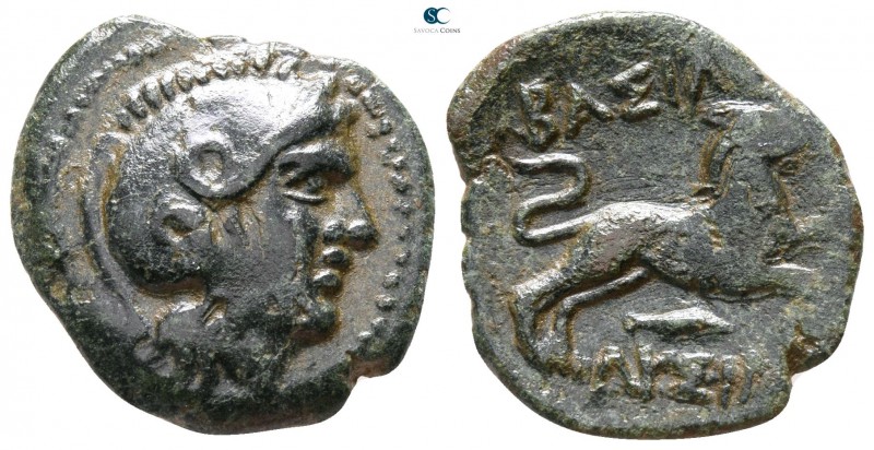 Kings of Thrace. Macedonian. Lysimachos 305-281 BC. 
Bronze Æ

16mm., 3,34g....