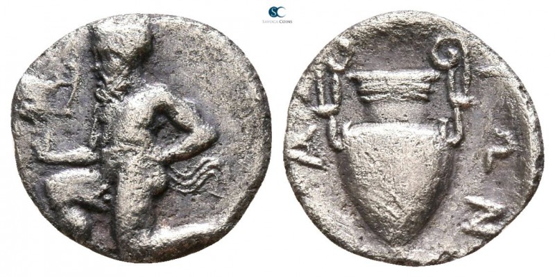Islands off Thrace. Thasos circa 450-425 BC. 
Obol AR

10mm., 0,65g.



v...