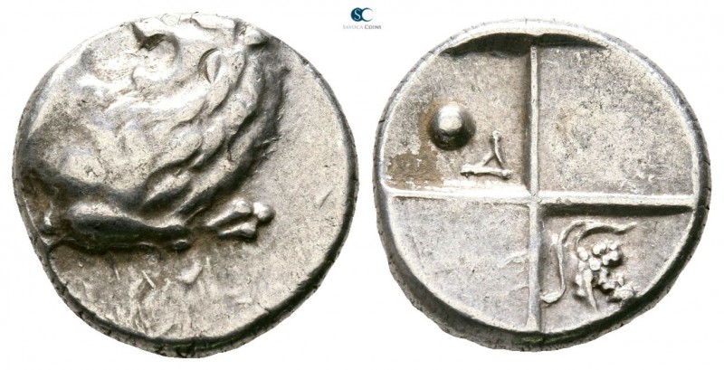 The Thracian Chersonese. Chersonesos 386-338 BC. 
Hemidrachm AR

11mm., 2,26g...