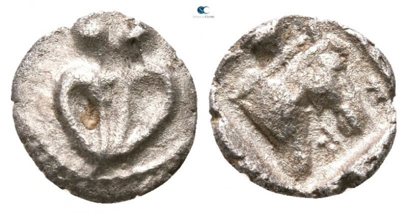 Thessaly. Krannon or Larissa circa 480-450 BC. 
Hemiobol AR

7mm., 0,27g.

...