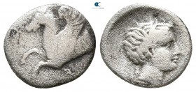 Akarnania. Anaktorion circa 330-300 BC. Hemidrachm AR