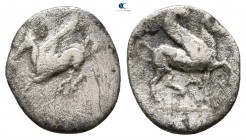 Akarnania. Leukas circa 440-400 BC. Diobol AR
