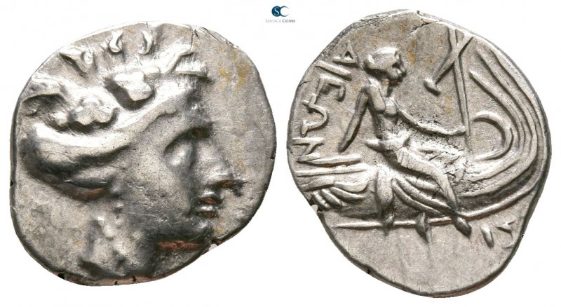 Euboea. Histiaia circa 196-146 BC. 
Diobol AR (?)

13mm., 1,52g.



very ...