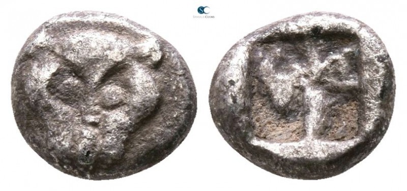 Asia Minor. Uncertain mint circa 500-400 BC. 
Obol AR

6mm., 0,67g.



ne...