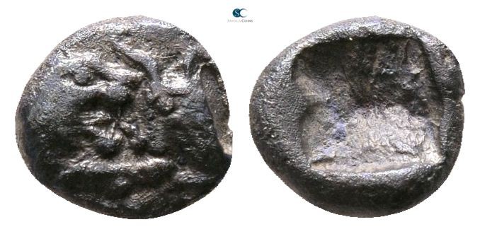 Kings of Lydia. Sardeis. Kroisos circa 560-546 BC. 
1/24 Stater AR

5mm., 0,2...