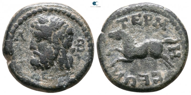 Pisidia. Termessos Major circa 100-0 BC. Dated CY 32=40/39 BC
Bronze Æ

16mm....