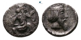 Cilicia. Uncertain mint circa 380-350 BC. Tetartemorion AR