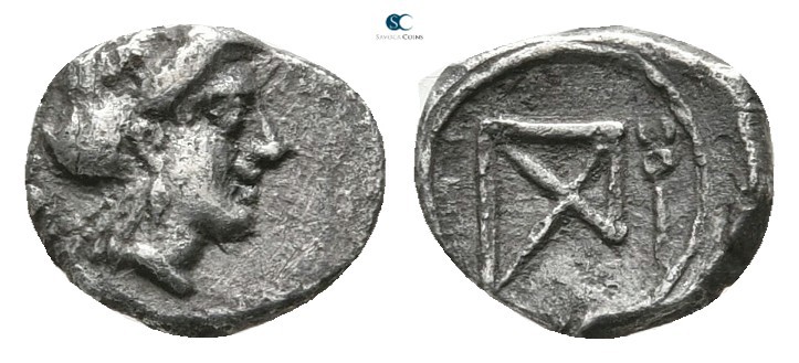 Cyprus. Salamis (?). Pnytagoras (?) circa 351-332 BC. 
Hemiobol AR

6mm., 0,2...