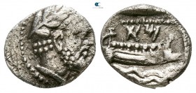 Phoenicia. Arados. Uncertain king circa 380-350 BC. Obol AR