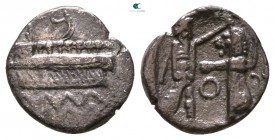 Samaria.  circa 375-333 BC. Obol AR