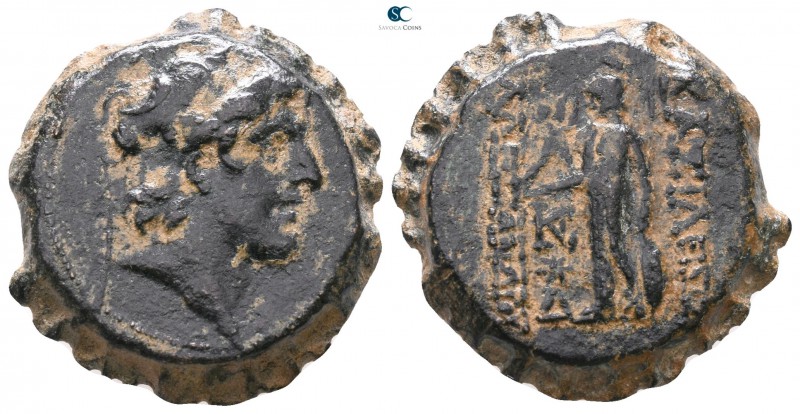 Seleukid Kingdom. Antioch on the Orontes. Alexander I Balas 152-145 BC. 
Serrat...