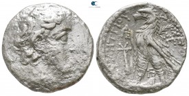 Seleukid Kingdom. Tyre. Demetrios II Nikator, 2nd reign 129-125 BC. Tetradrachm AR