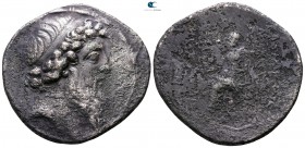 Seleukid Kingdom. Uncertain mint. Demetrios II Nikator, 2nd reign 129-125 BC. Tetradrachm AR