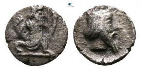 Persia. Achaemenid Empire circa 400 BC. Tetartemorion AR