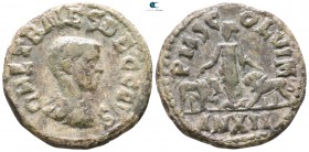 Moesia Superior. Viminacium. Herennius Etruscus AD 250-251. As Caesar. Bronze Æ