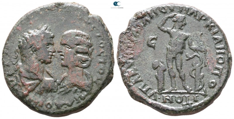 Moesia Inferior. Marcianopolis. Caracalla and Julia Domna AD 198-217. 
Bronze Æ...