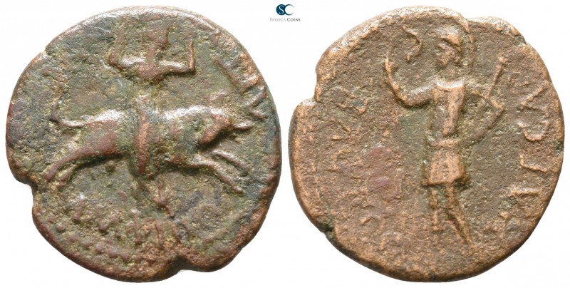 Macedon. Amphipolis. Claudius AD 41-54. 
Bronze Æ

21mm., 6,30g.



nearl...