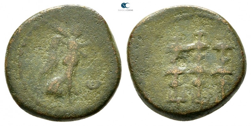 Macedon. Philippi. Pseudo-autonomous issue . Barbarous copy of a bronze of Phili...