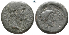 Macedon. Thessalonica. Augustus, with Tiberius 27 BC-AD 14. Bronze Æ