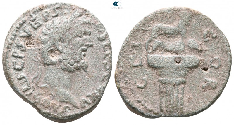 Corinthia. Corinth. Septimius Severus AD 193-211. 
Bronze Æ

25mm., 8,37g.
...