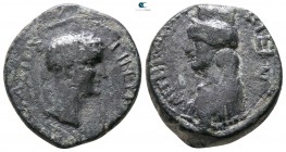 Galatia. Koinon of Galatia. Tiberius AD 14-37. Hemiassarion Æ
